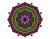 Dibujo Mandala para meditar pintado por irenevazqu