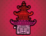 Dibujo Pagoda china pintado por chinada 