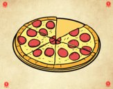 Dibujo Pizza italiana pintado por fletcher