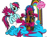 Dibujo Rainbow Dash en su palacio pintado por vruiz5122