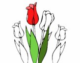 Dibujo Tulipanes pintado por irenevazqu