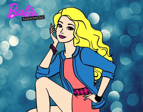 Dibujo Barbie súper guapa pintado por ASHLY-