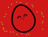 Dibujo Huevo de gallina pintado por Brisssa