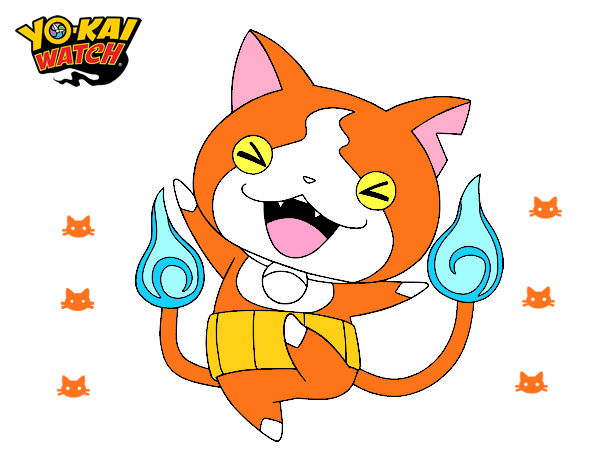 Jibanyan feliz