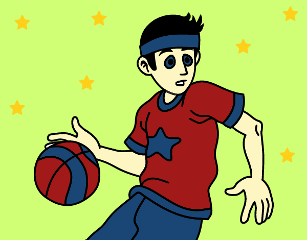 Dibujo Jugador de básquet junior pintado por linda423