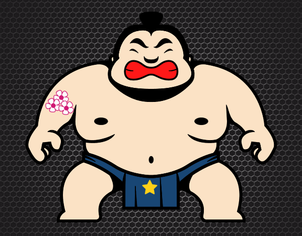 Dibujo Luchador japonés pintado por martanoemi