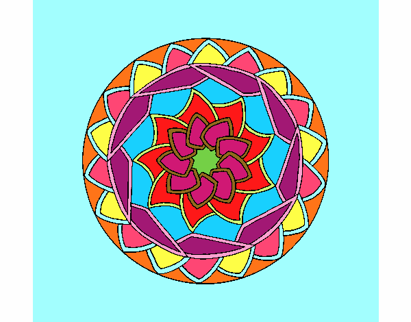 Dibujo Mandala 1 pintado por jennifer2