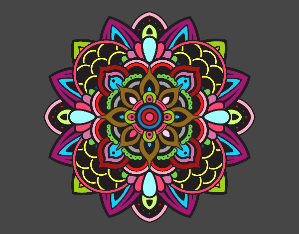 Dibujo Mandala decorativa pintado por jennifer2