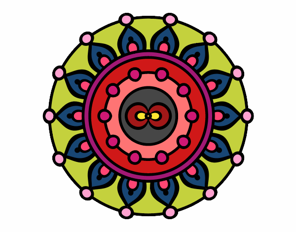 Dibujo Mandala meditación pintado por CristinaV