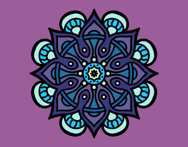 Dibujo Mandala mundo árabe pintado por milixime