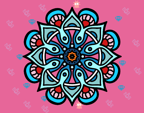 Dibujo Mandala mundo árabe pintado por yoanna3012