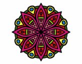 Dibujo Mandala para la concentración pintado por irenevazqu