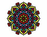 Dibujo Mandala para la concentración mental pintado por irenevazqu