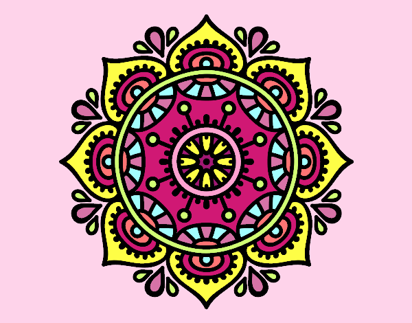 Dibujo Mandala para relajarse pintado por jennifer2