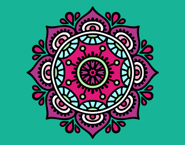 Dibujo Mandala para relajarse pintado por milixime
