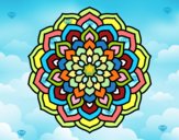 Dibujo Mandala pétalos de flor pintado por danna23