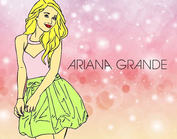 Dibujo Ariana Grande pintado por Michellinh