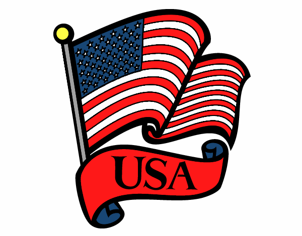 Dibujo Bandera de los Estados Unidos pintado por brendibu