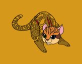 Dibujo Gato salvaje africano pintado por teox