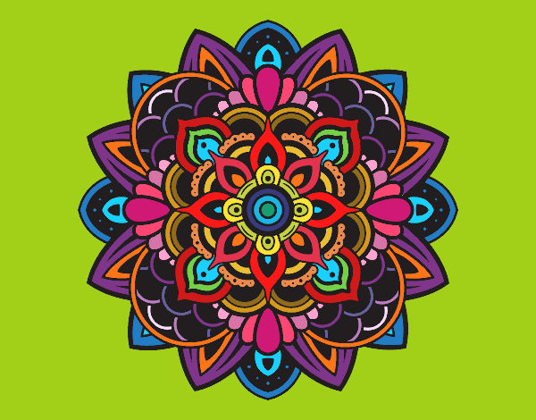 Dibujo Mandala decorativa pintado por sandrasobi