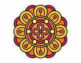 Dibujo Mandala flor creativa pintado por elenacc