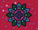 Dibujo Mandala flor de loto pintado por cmla