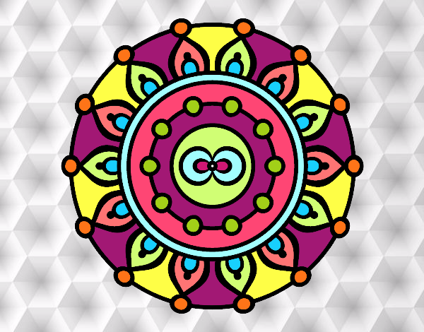 Dibujo Mandala meditación pintado por jennifer2