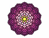 Dibujo Mandala pétalos de flor pintado por elenacc