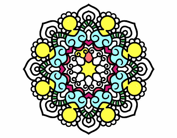 Dibujo Mandala reunión pintado por SOLMI