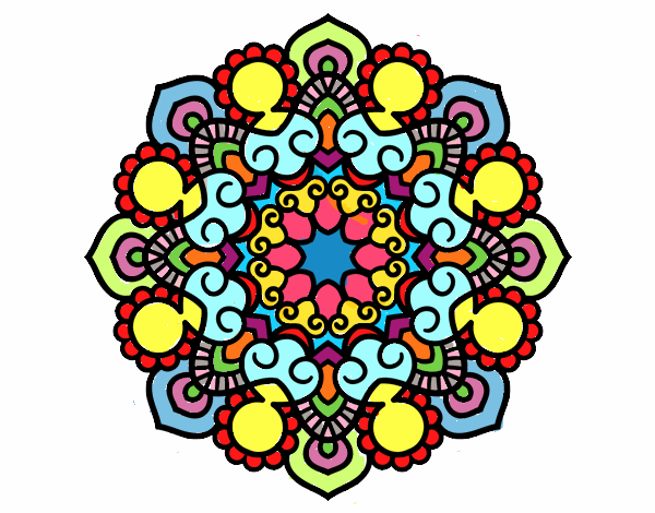 Dibujo Mandala reunión pintado por SOLMI