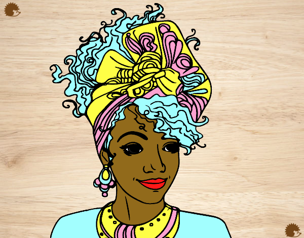 Dibujo Mujer africana pintado por Michellinh