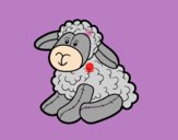Dibujo Peluche oveja pintado por priva