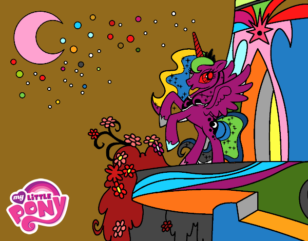 Dibujo Princesa Luna de My Little Pony pintado por stocn