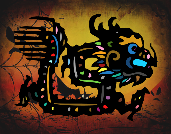 Dibujo Signo del dragón pintado por matimanent