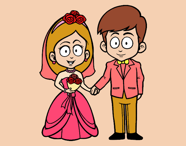Dibujo Vivan la novia y el novio. pintado por BRISA_110