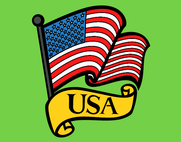 Dibujo Bandera de los Estados Unidos pintado por Stefanie02
