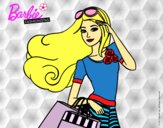 Dibujo Barbie con bolsas pintado por Michellinh