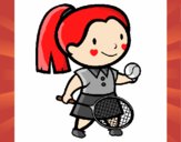 Dibujo Chica tenista pintado por annie9000