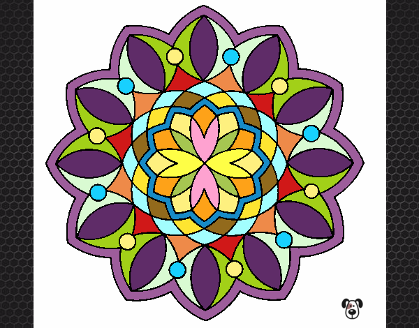 Dibujo Mandala 3 pintado por kaluma