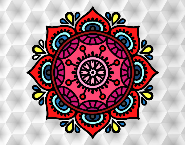 Dibujo Mandala para relajarse pintado por yesii-