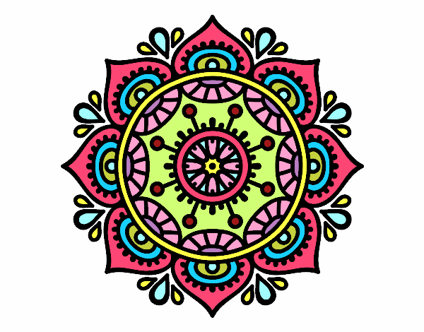 Dibujo Mandala para relajarse pintado por kaluma