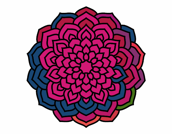 Mandala pétalos de flor