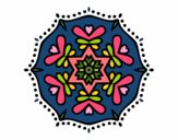 Dibujo Mandala simétrica pintado por CristinaV