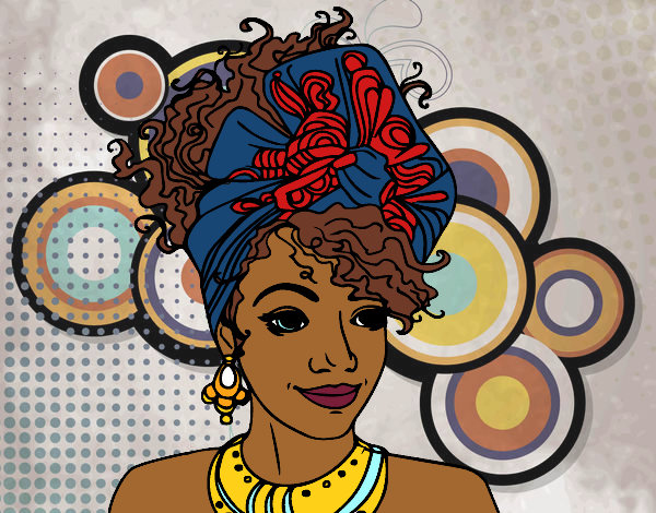 Dibujo Mujer africana pintado por yesii-
