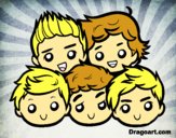 Dibujo One Direction 2 pintado por Michellinh