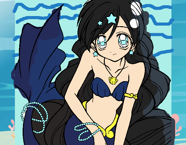 Dibujo Sirena 3 pintado por Eileen8989