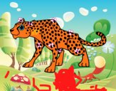Dibujo Un leopardo pintado por josehanny 
