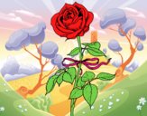 Dibujo Una rosa pintado por priva