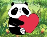 Dibujo Amor Panda pintado por Ladybug
