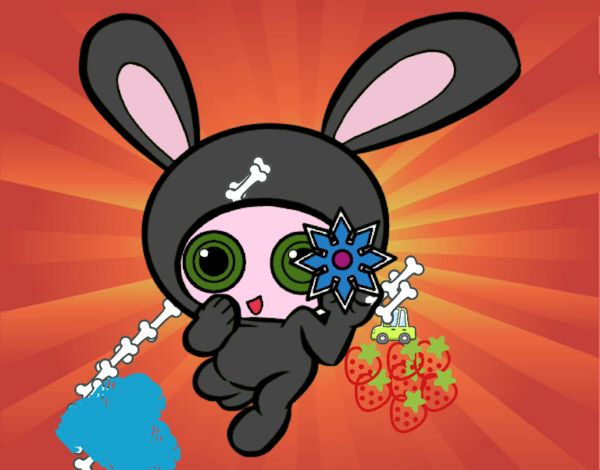 Dibujo Conejo ninja pintado por Milkilla